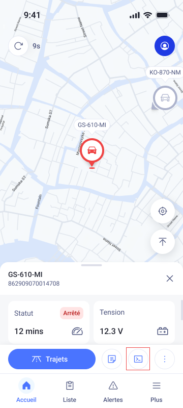 Home page - Car Tracker-command focus