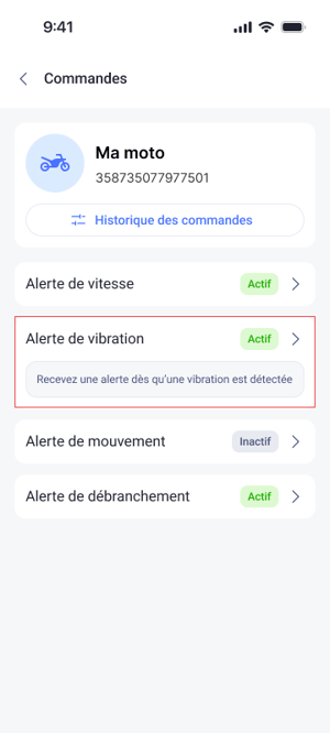 Command vibratino focused