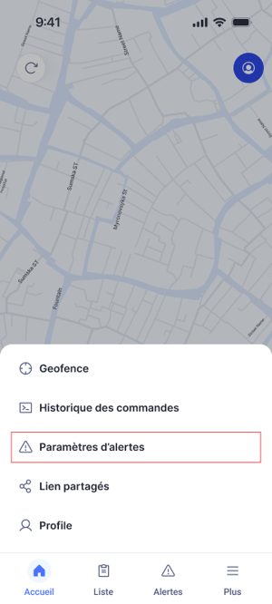 More Menu alerts settigns focused
