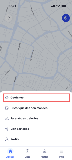 More Menu geofence focused
