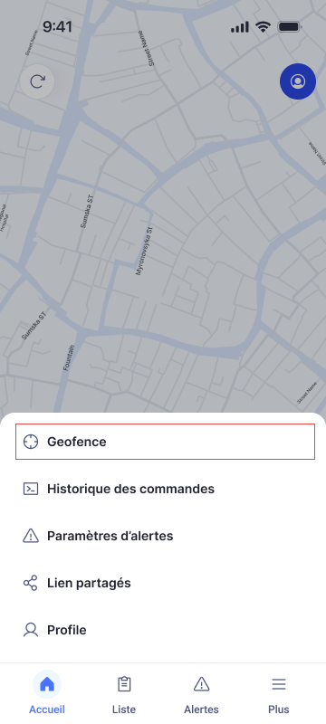 More Menu geofence focused